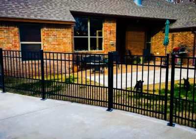 Pinstripe Lawn Care and Landscaping Residential Metal Fence Installation