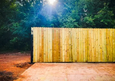 Pinstripe Lawn Care and Landscaping Commercial Wood Fence Installation