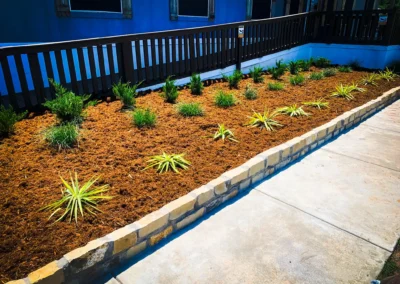 Pinstripe Lawn Care and Landscaping hardscape installation.